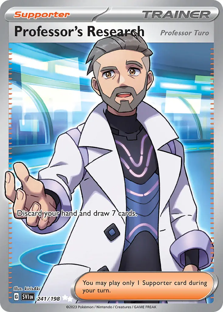 Professor's Research Trainer card from Pokémon